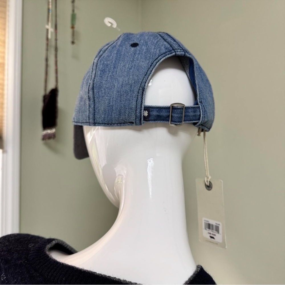 Unisex Lucky Brand Denim Baseball Cap – “Lucky” Embroidery – NWT - Picture 4 of 5